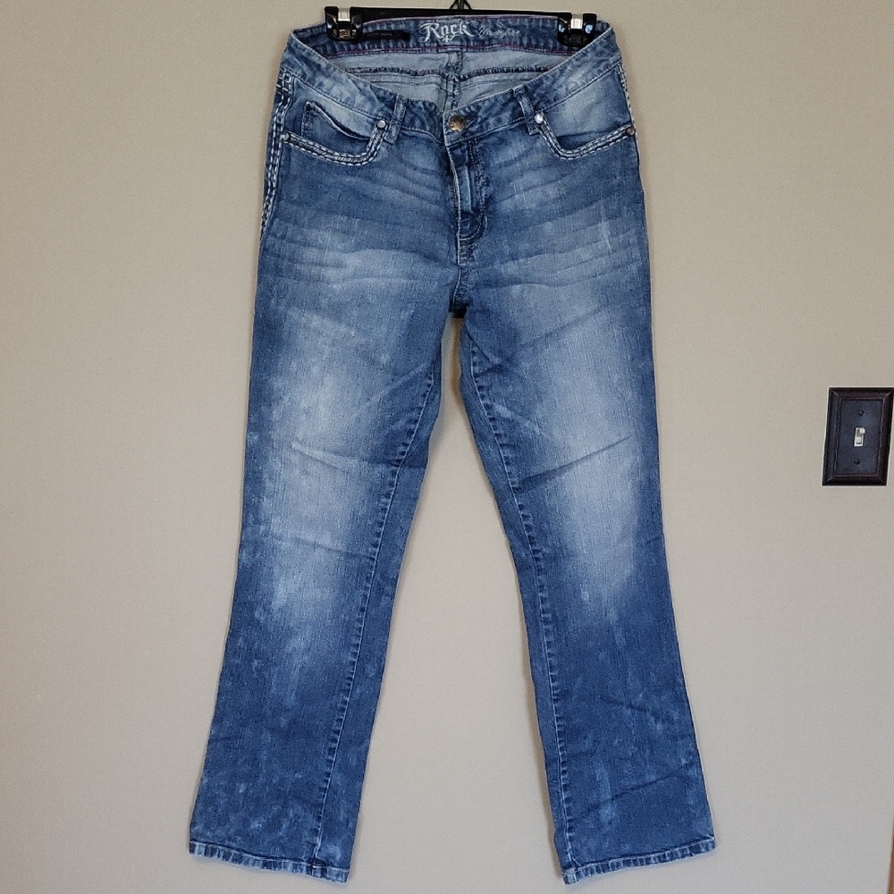 Rock 47 Women's Blue Boot Cut Jeans